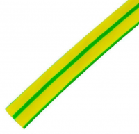 Трубка термоусаживаемая ТУТ (термоусадочная) d - 12 мм цвет желто-зеленый